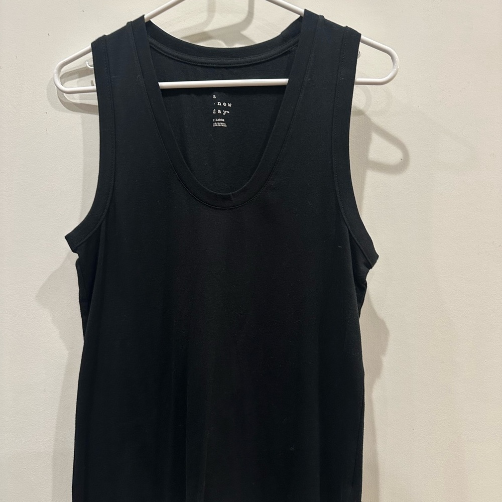 a new day Black Tank Top